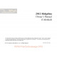 Honda 2012 Ridgeline User Manual