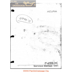 Honda Acura Nsx 1991 Service Repair Manual