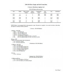 Hudson 1909 1957 Elec Equip Fuel System Data