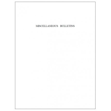 Hudson 1909 40 Miscelleanous Bulletins