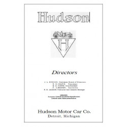 Hudson 1910 Model 20 Roadster Touring Brochure