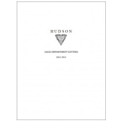Hudson 1912 1913 Sales Dept Letters