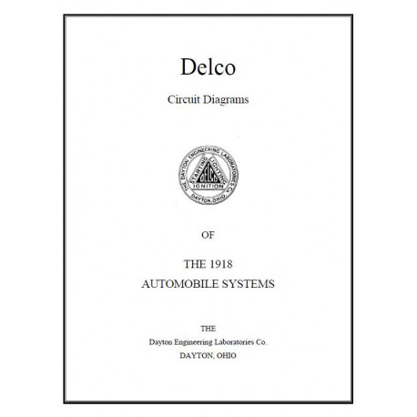 Hudson 1918 Delco Circuit Diagrams