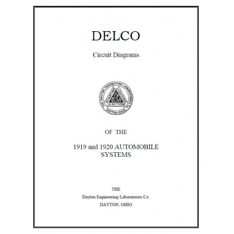Hudson 1919 20 Delco Circuit Diagrams