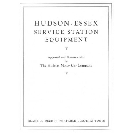 Hudson 1920 Service Tools Shop Equipment