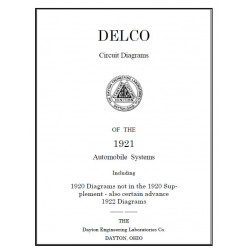 Hudson 1921 Delco Circuit Diagrams