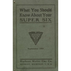 Hudson 1921 Service Manual