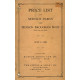 Hudson 1926 Brougham Service Parts Price List