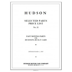 Hudson 1929 39 Price List No 21