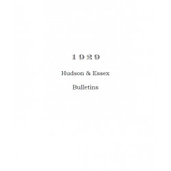 Hudson 1929 Bulletins