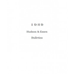 Hudson 1929 Bulletins