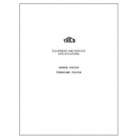 Hudson 1930 39 Trico Bulletins