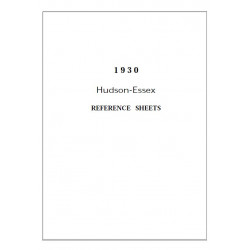 Hudson 1930 Reference Sheets