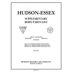 Hudson 1930 Supplemental Body Parts List