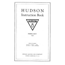 Hudson 1931 8 Instruction Book