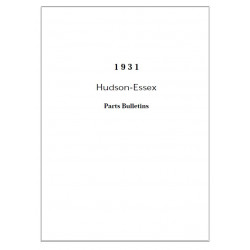 Hudson 1931 Parts Bulletins