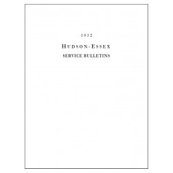 Hudson 1932 Dealer Service Bulletins