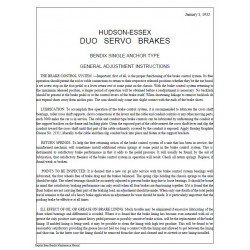 Hudson 1932 Duo Servo Brakes