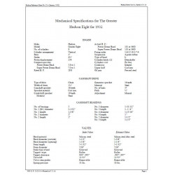 Hudson 1932 Eight Mech Specs