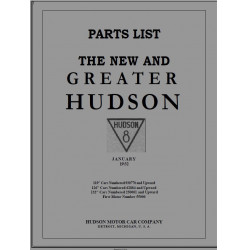 Hudson 1932 Parts List Jan