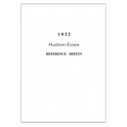 Hudson 1932 Reference Sheets