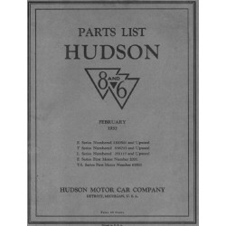 Hudson 1933 6 8 Parts List