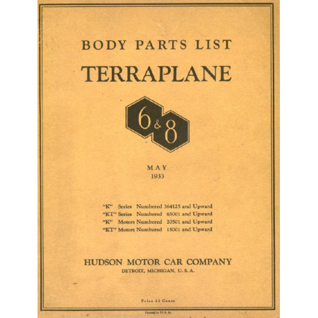 Hudson 1933 Body Parts List Terrapla