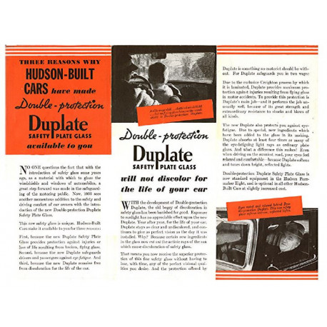 Hudson 1933 Duplate Safety Glass Info