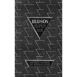 Hudson 1933 Super Six Owners Manual