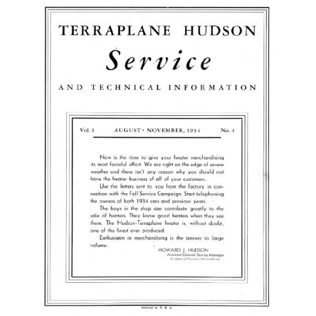 Hudson 1934 Series Vol1 No4 Aug Nov
