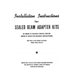 Hudson 1935 38 Seal Beam Adapter Kit Install