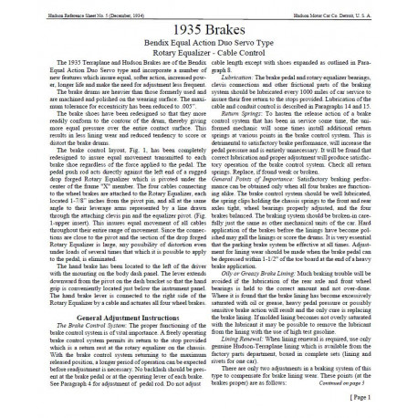 Hudson 1935 Hudson Terra Brakes Ref Sheet5