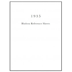 Hudson 1935 Reference Sheets