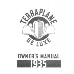 Hudson 1935 Terraplane Deluxe Owners Manual