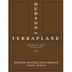 Hudson 1935 Terraplane Parts List Feb