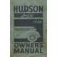 Hudson 1936 6 Owners Manual