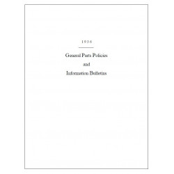 Hudson 1936 General Parts Policies Info