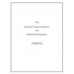 Hudson 1936 General Tech Policies Info Bulletins