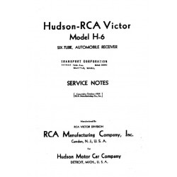 Hudson 1936 Rca Model H 6 Radio