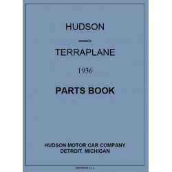Hudson 1936 Terraplane Parts Book