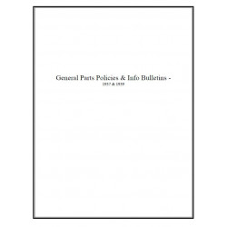 Hudson 1937 39 General Parts Policies Info Bulletins