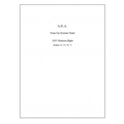 Hudson 1937 8 Aea Tune Up Chart
