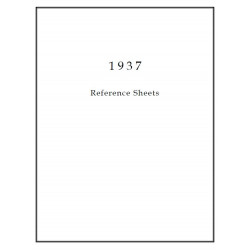Hudson 1937 Reference Sheets