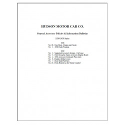 Hudson 1938 39 General Accessory And Information Bulletins
