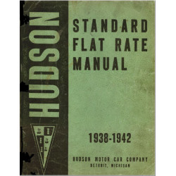 Hudson 1938 42 Standard Flat Rate Manual