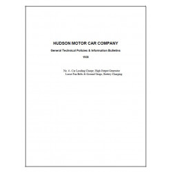 Hudson 1938 General Tech Policies Info Bulletin No4