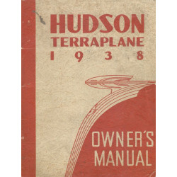 Hudson 1938 Terraplane Owners Manual
