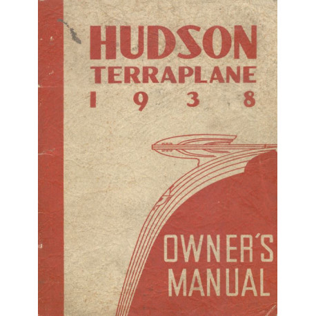 Hudson 1938 Terraplane Owners Manual