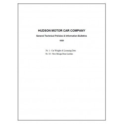 Hudson 1939 General Tech Policies Info Bulletins