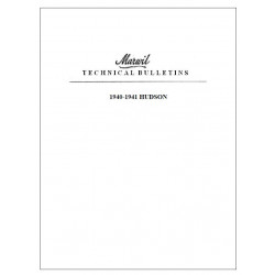 Hudson 1940 41 Marwil Tech Bulletins